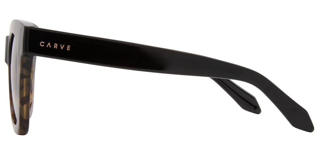 Carve Elba Black/Milky Tort Gradient Brown Polarized Lens