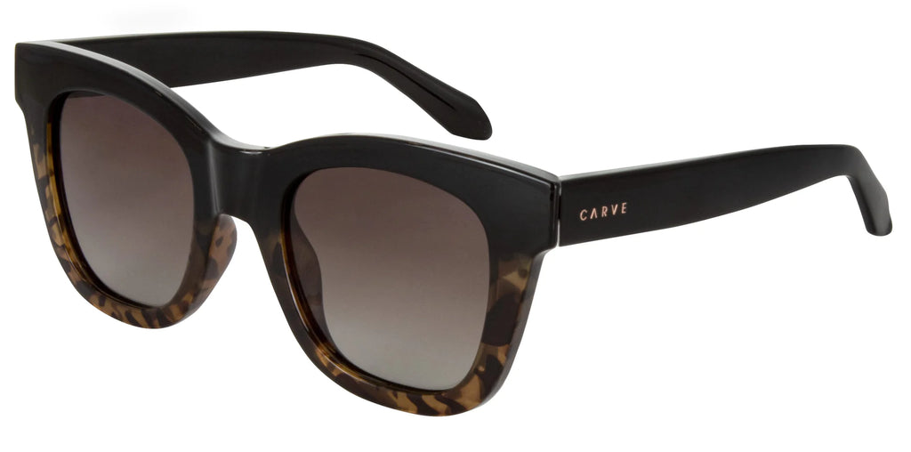 Carve Elba Black/Milky Tort Gradient Brown Polarized Lens
