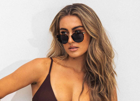 Frankie Gloss Tort Gold Metal Grey Lens