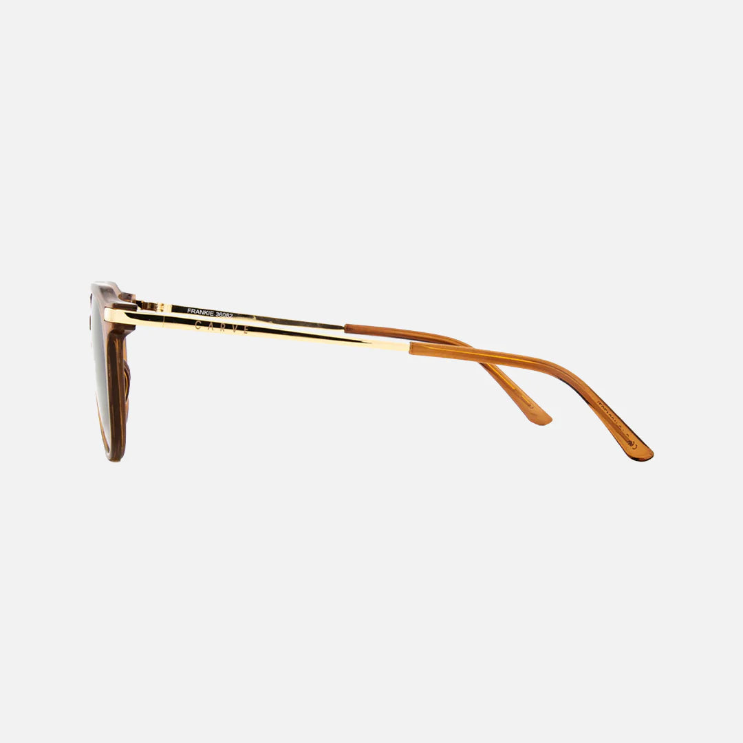 Carve Frankie Gloss Crystal Tobacco Gold Metal Brown Lens