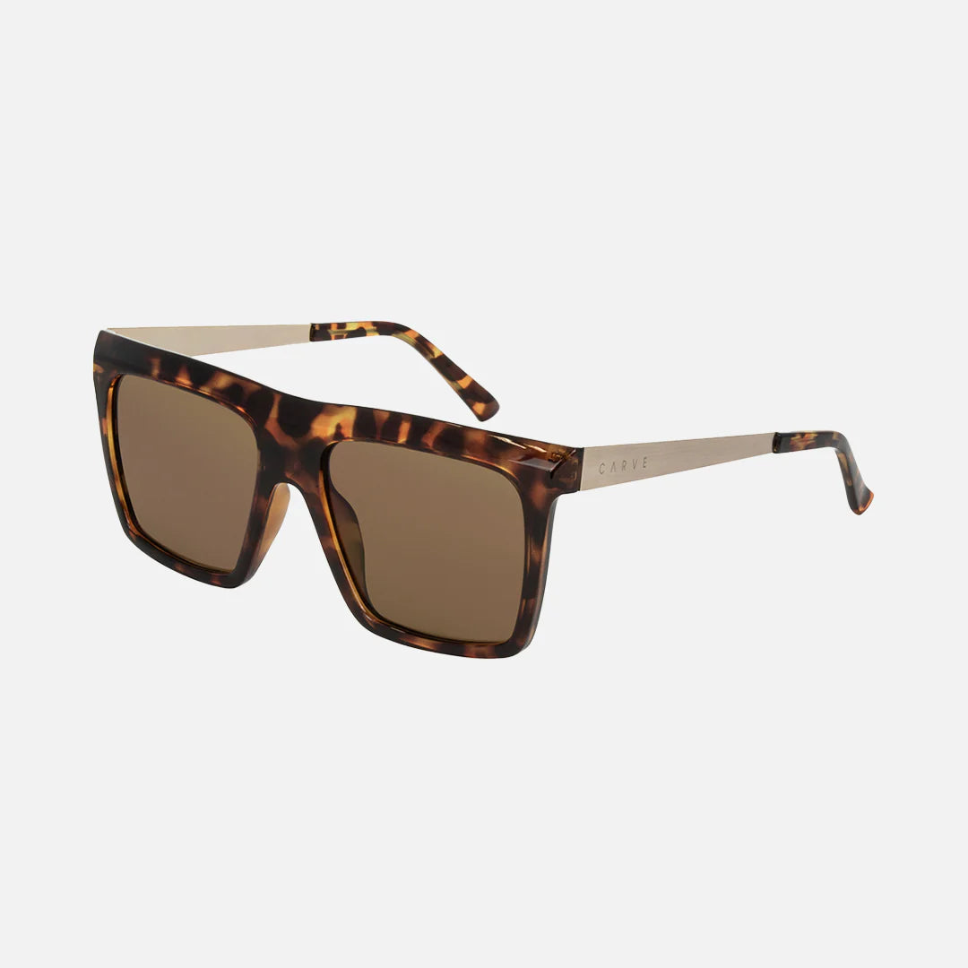 Carve Yoshi Gloss Tort Gold Temple & Brown Lens