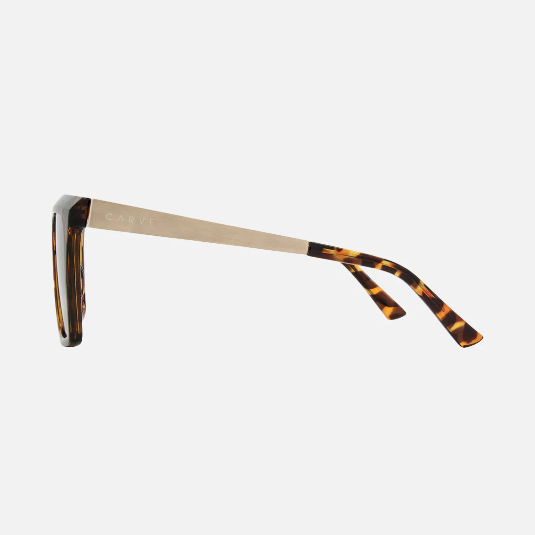Carve Yoshi Gloss Tort Gold Temple & Brown Lens