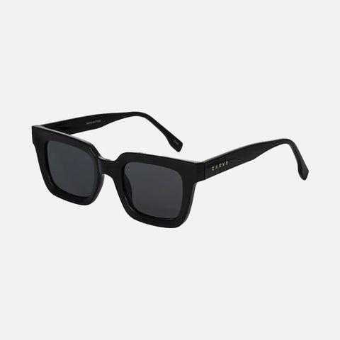 Carve Manhattan Manhattan Gloss Black Frame with Grey Lens