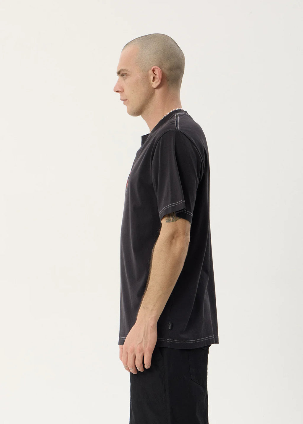Afends Trophy Recycled Retro Tee - Stone Black
