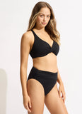 Seafolly Collective High Waisted Bikini Bottom Black