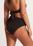 Seafolly Collective High Waisted Bikini Bottom Black