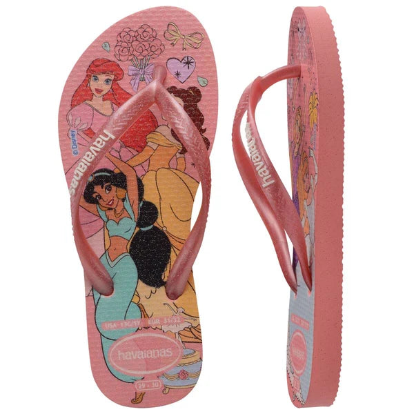 Havaianas Kids Slim Princess Disney Pink Mango