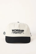 Worship Toll Free 5 Panel Hat - Coconut - Black