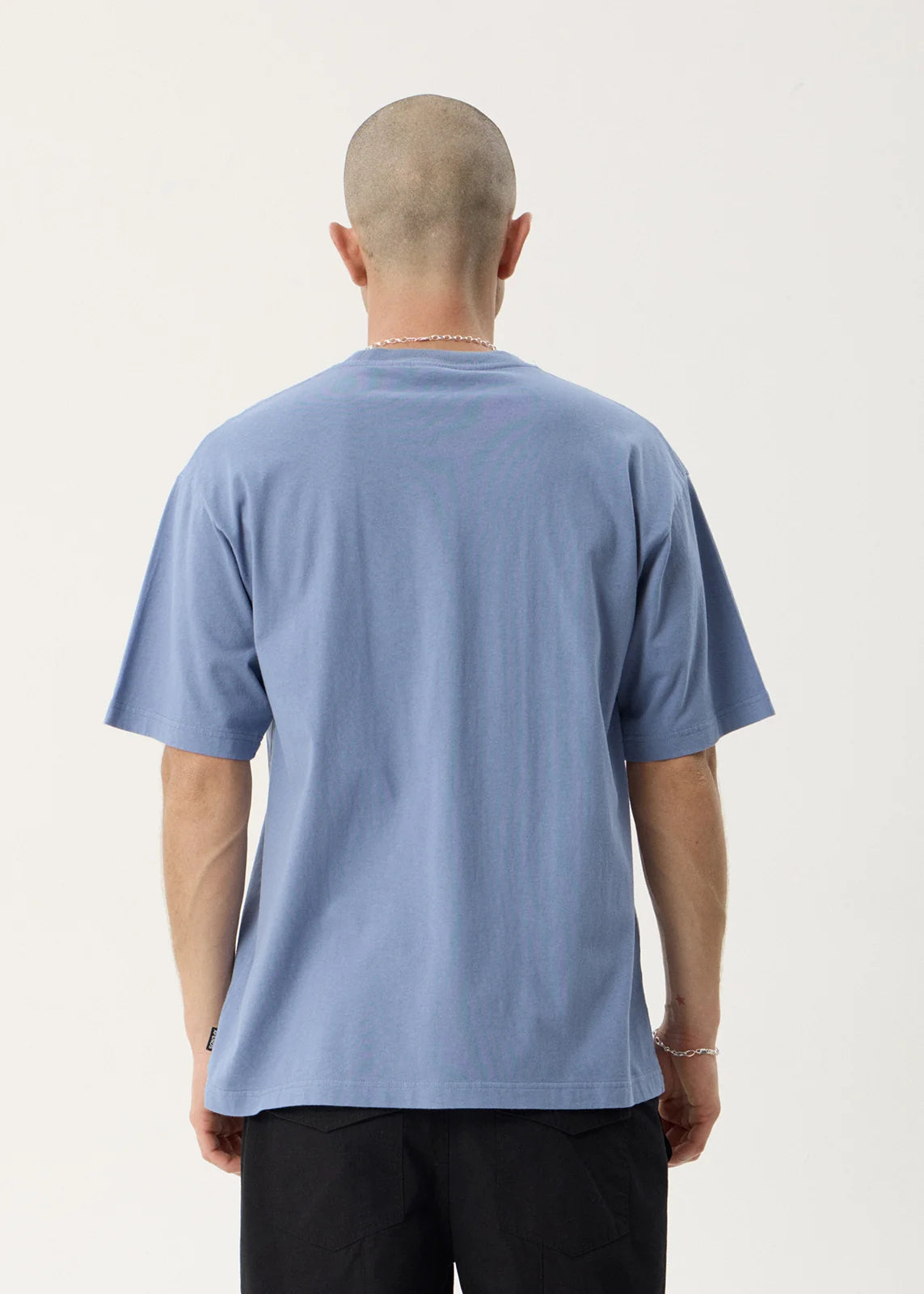 Afends Horoscope Recycled Boxy Tee - Washed Slate Blue