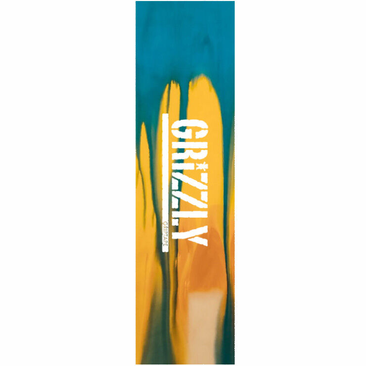 Grizzly Skateboard Grip Tape Stamp 9" x 33" Tie Dye