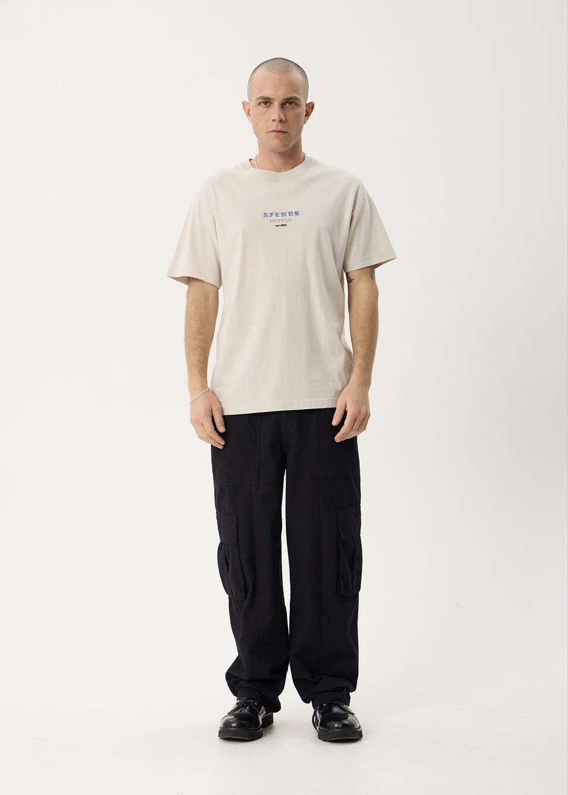 Afends Anniversary Recycled Retro Tee - Moonbeam