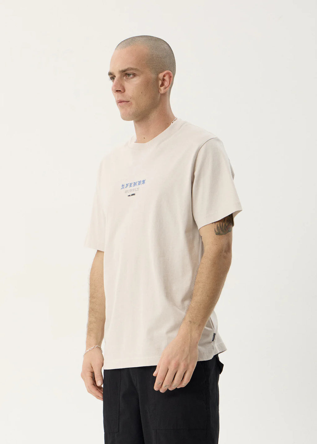 Afends Anniversary Recycled Retro Tee - Moonbeam
