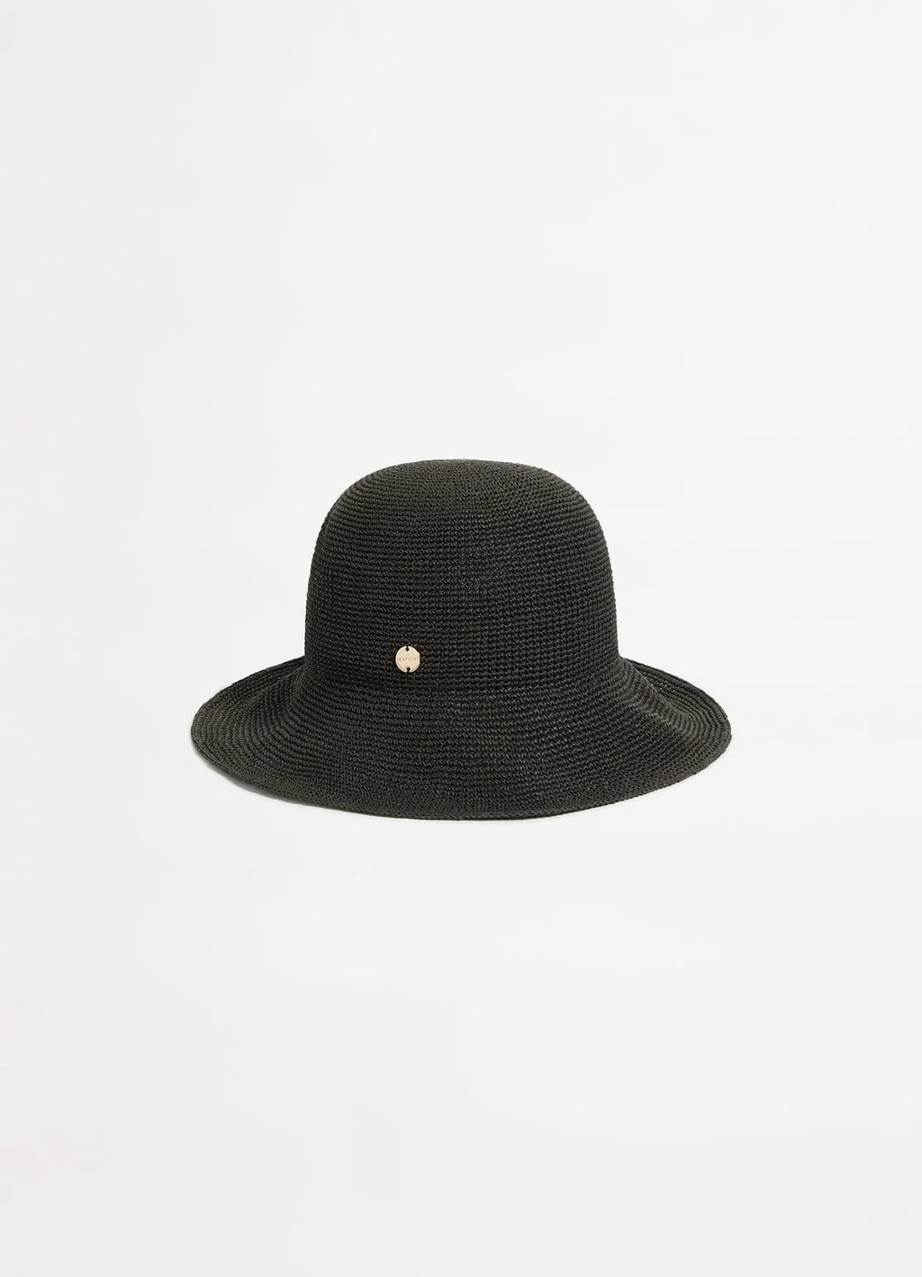 Seafolly Packable Raffia Bucket Hat -Black