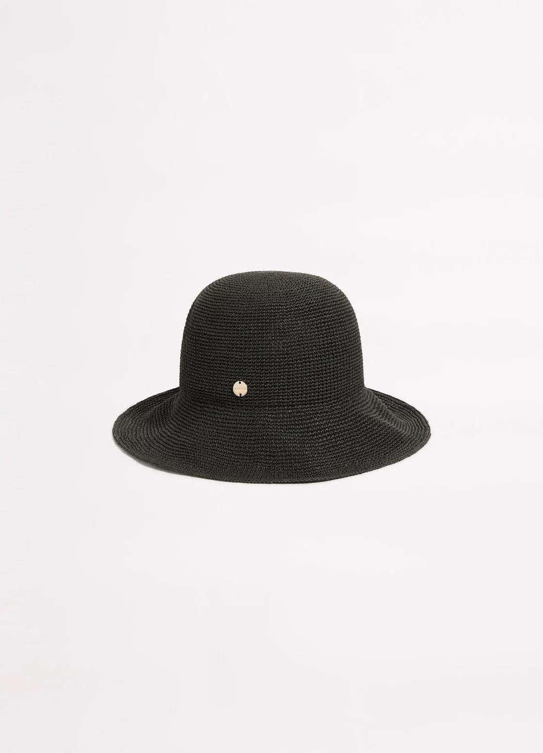 Seafolly Packable Raffia Bucket Hat -Black