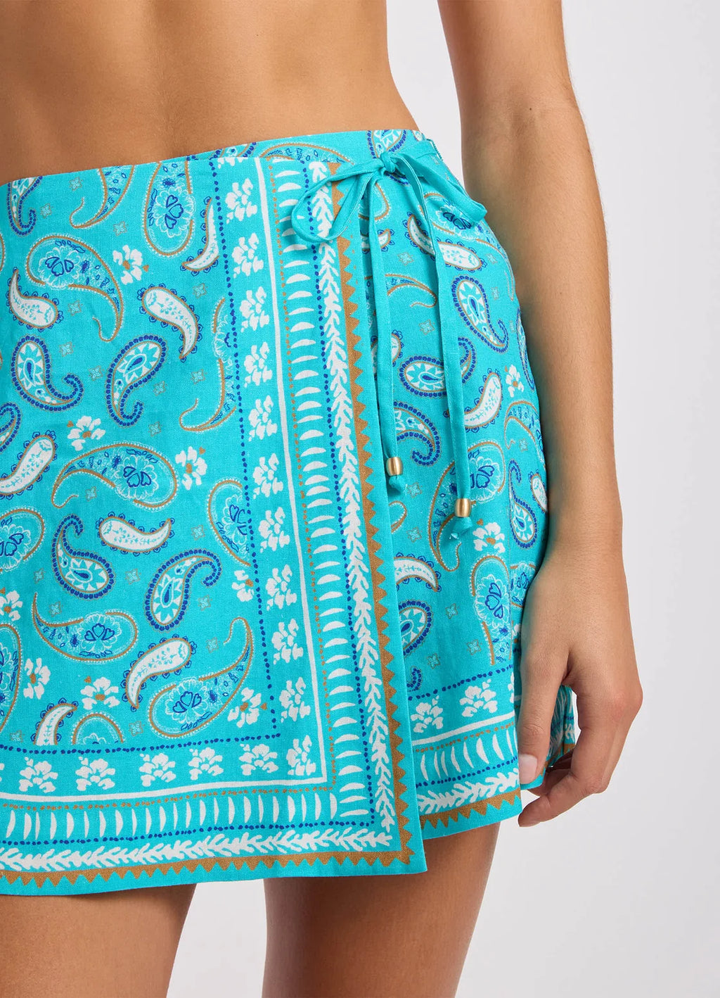 Seafolly Drift Club Bandana Wrap Mini Skirt