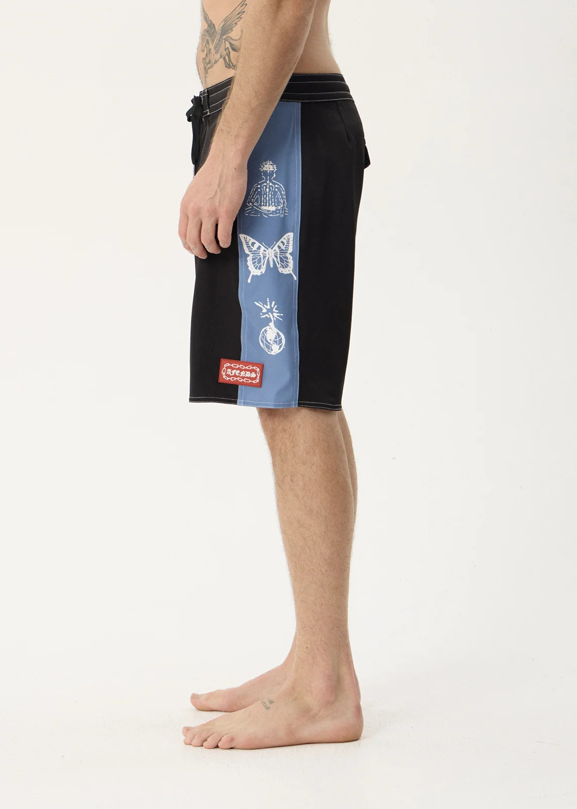 Afends Spiritual Recycled Surf Related V2 Boardshort 20 Inch - Black