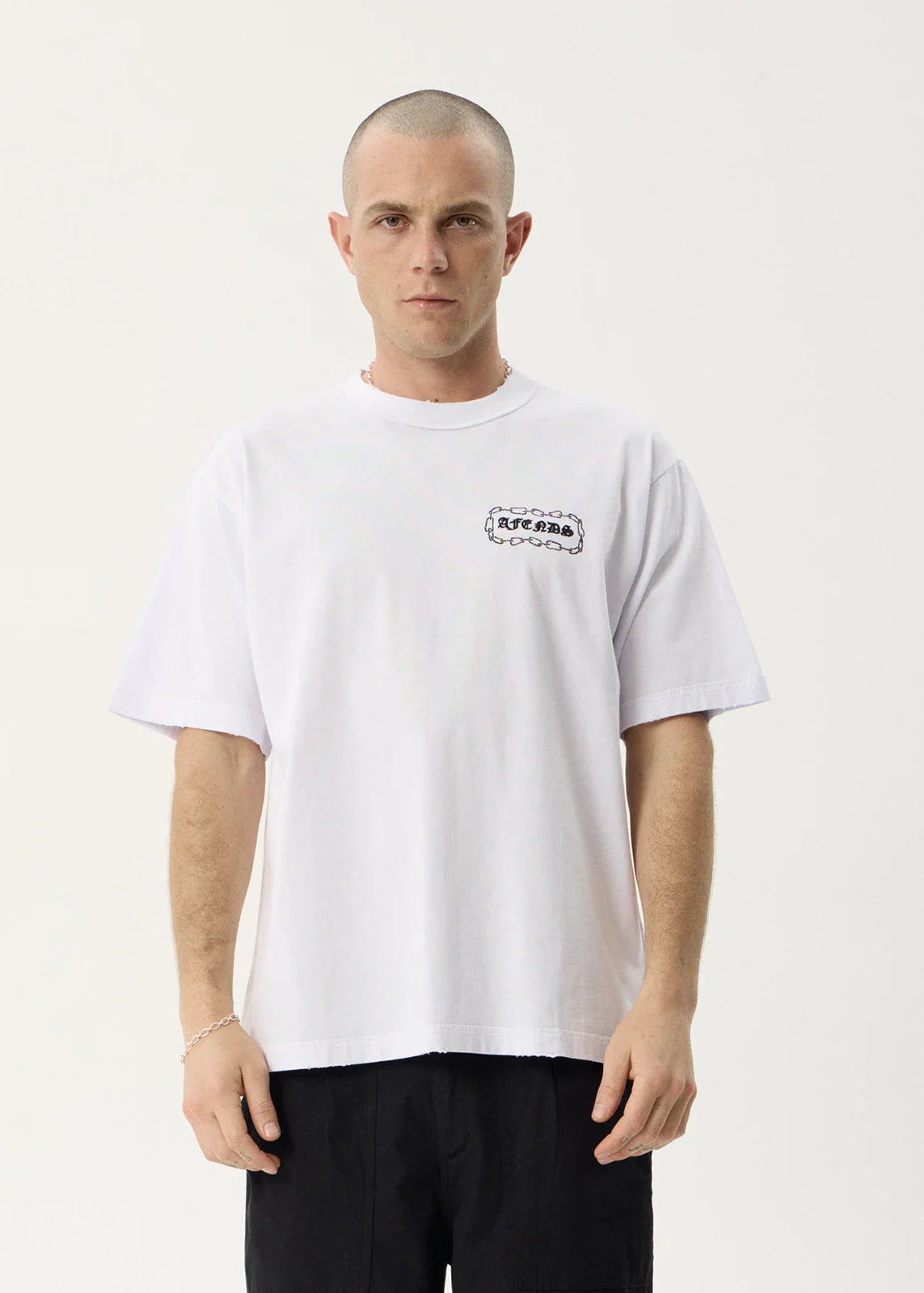 Afends Spiritual Recycled Heavyweight Boxy Tee - White