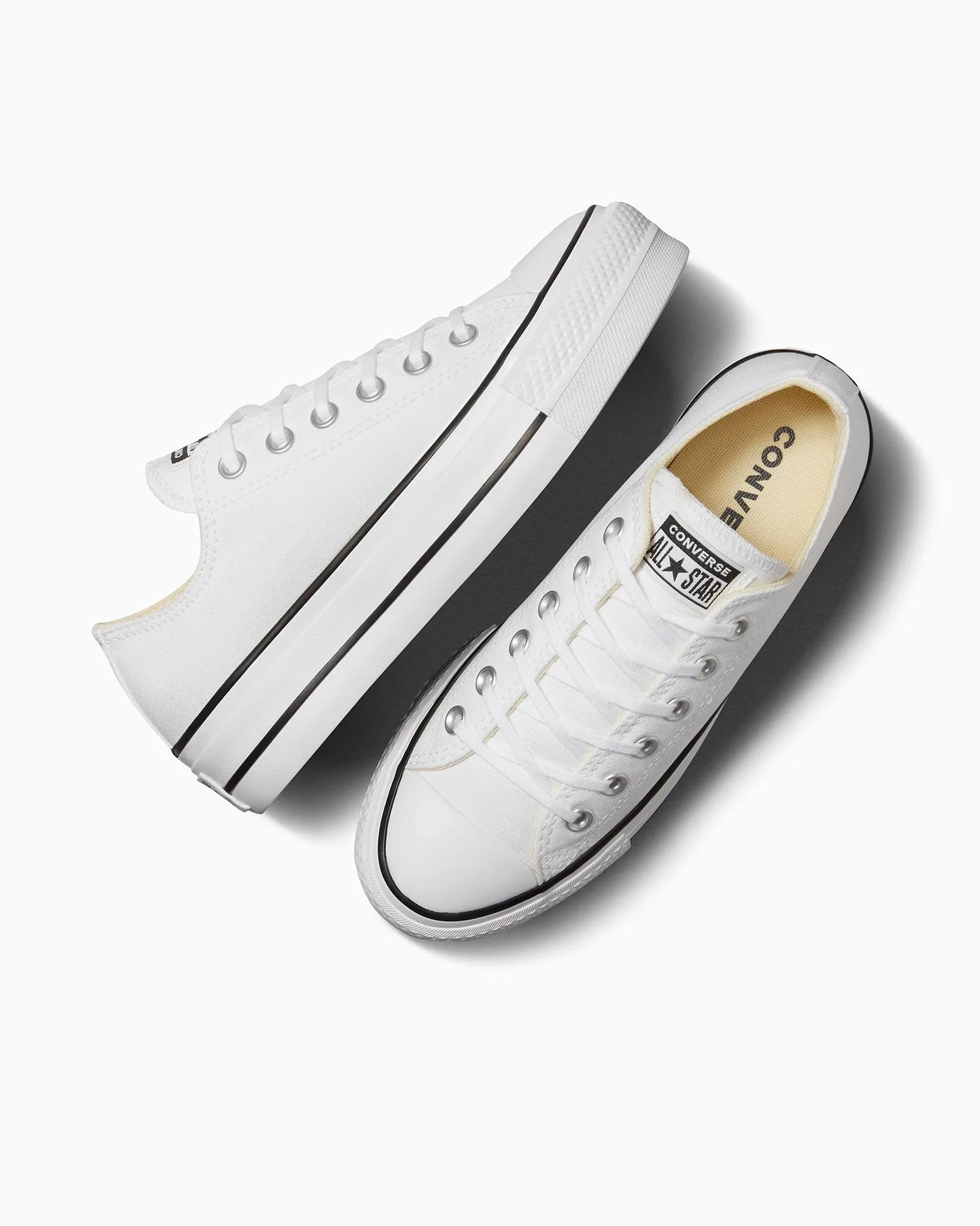 Converse Chuck Taylor All Star Canvas Lift Low Top White