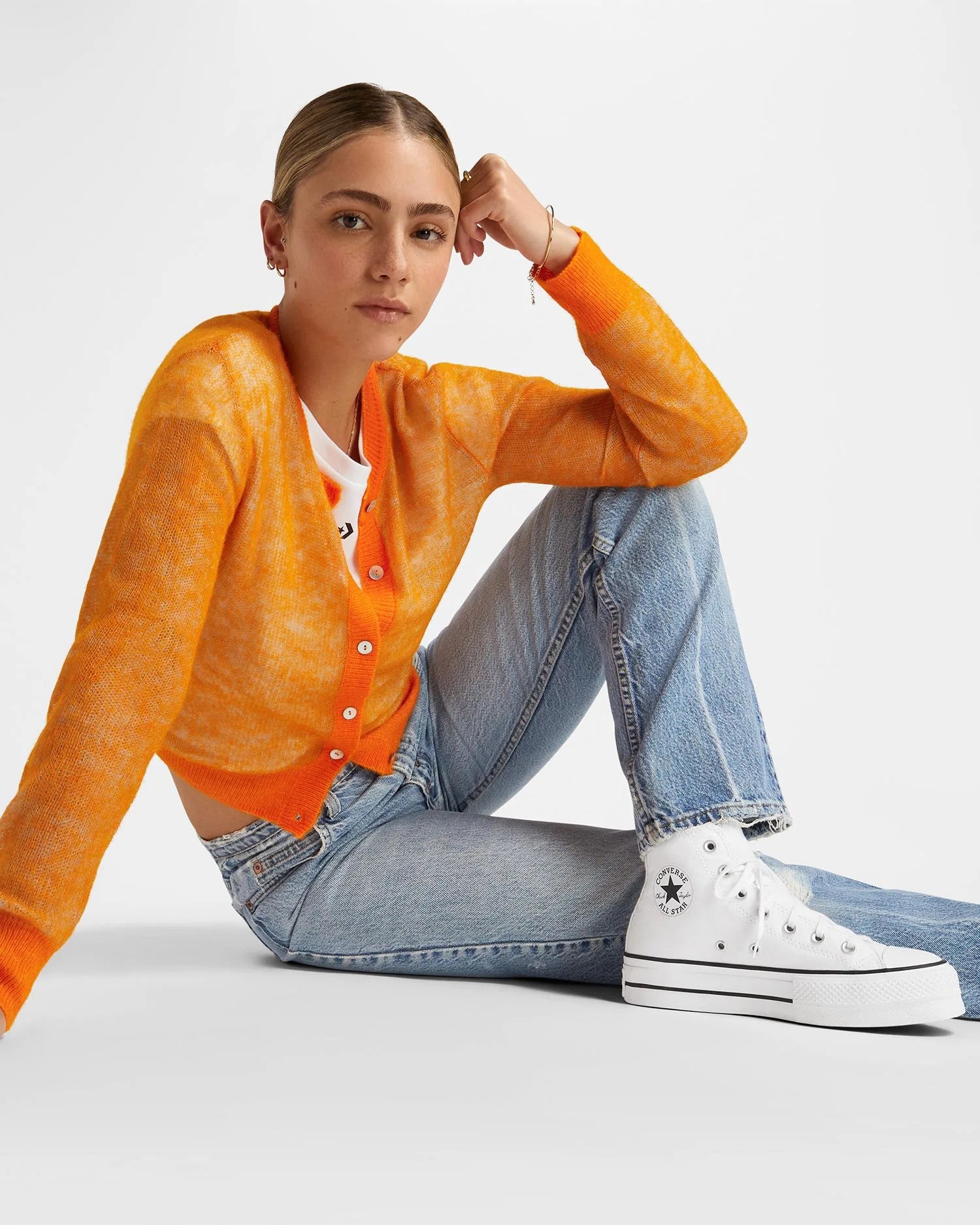 Converse Womens Chuck Taylor All Star Lift Canvas High Top White