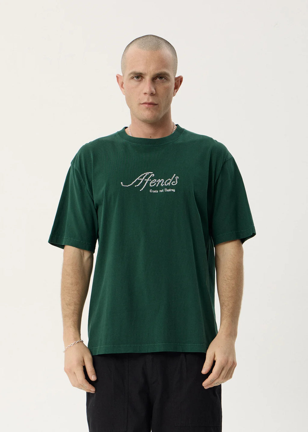 Afends Horoscope Recycled Boxy Tee - Washed Pine
