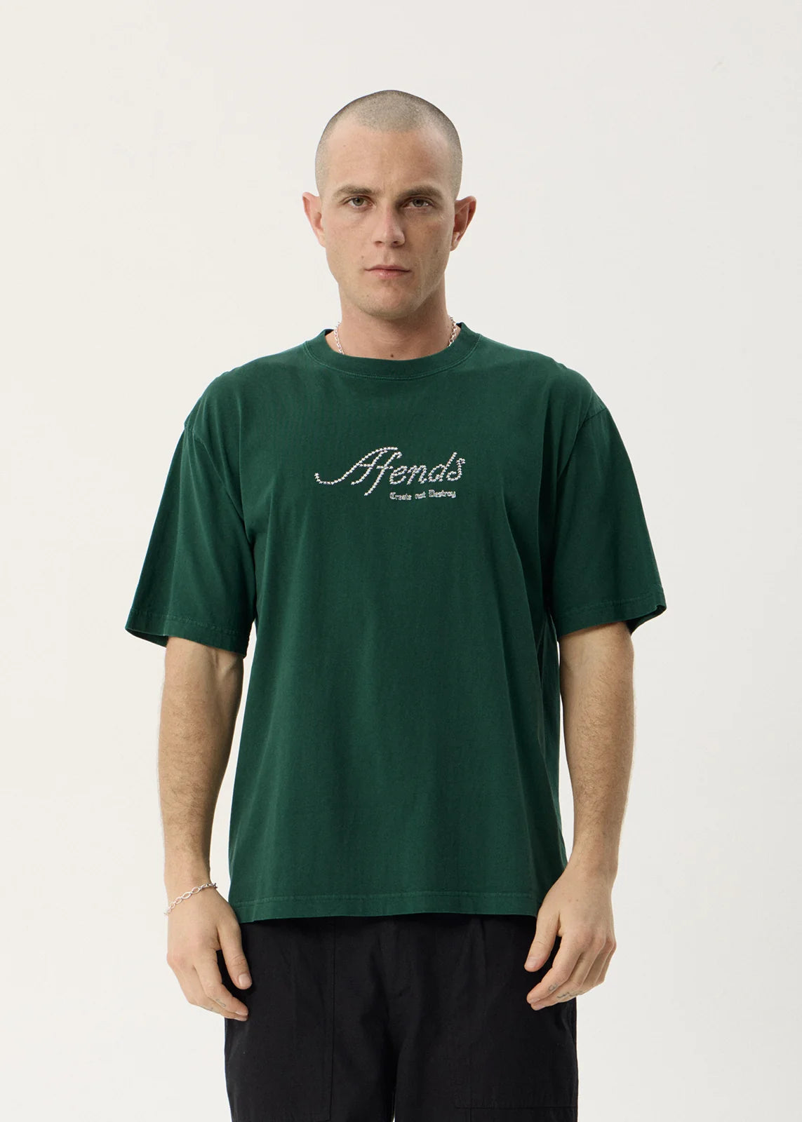 Afends Horoscope Recycled Boxy Tee - Washed Pine