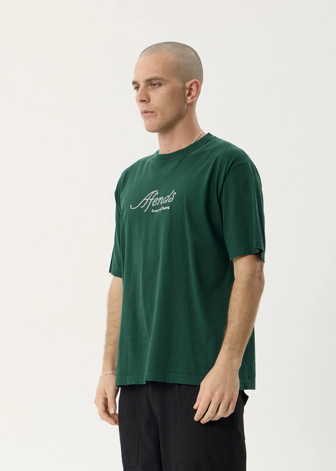 Afends Horoscope Recycled Boxy Tee - Washed Pine