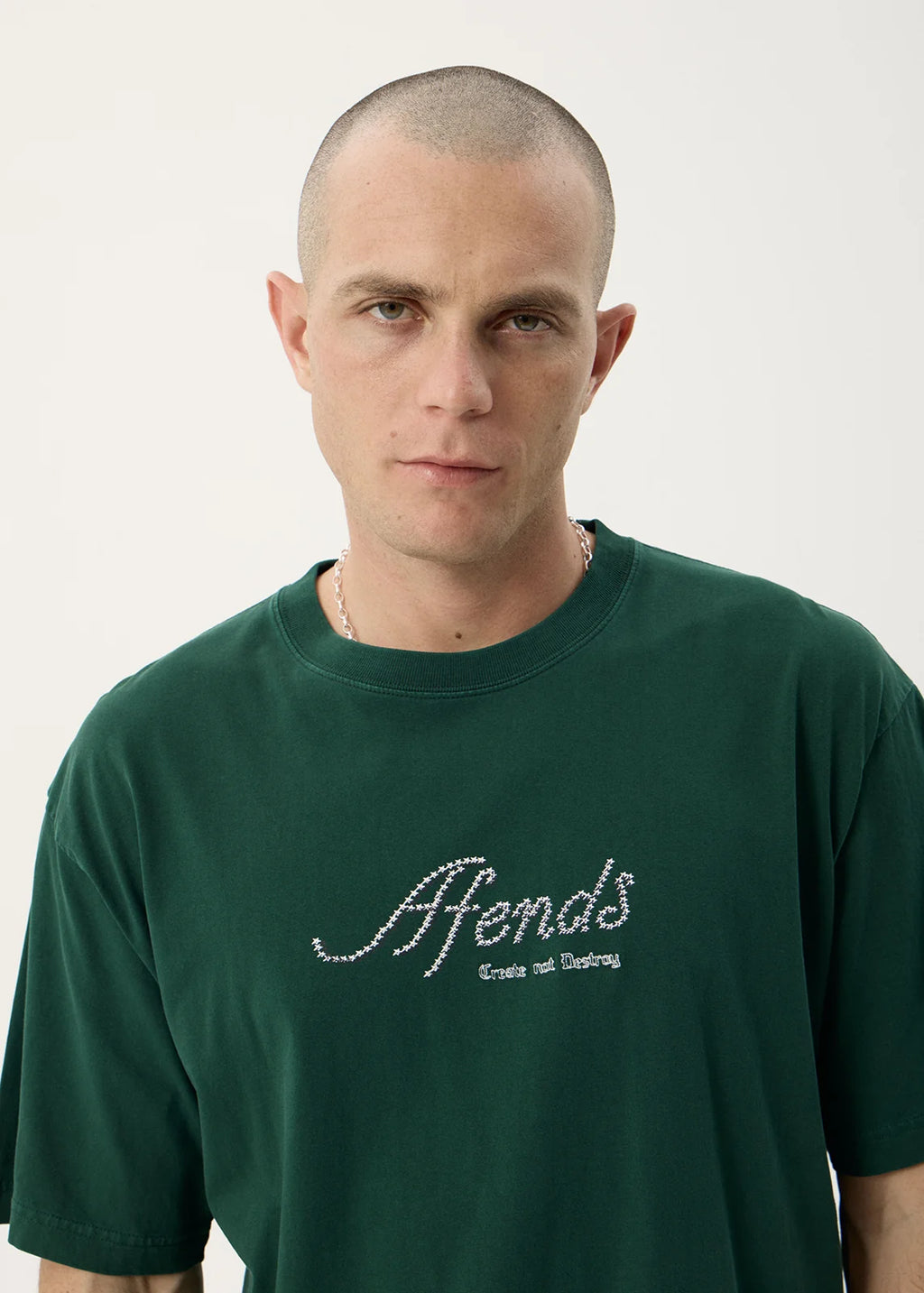 Afends Horoscope Recycled Boxy Tee - Washed Pine