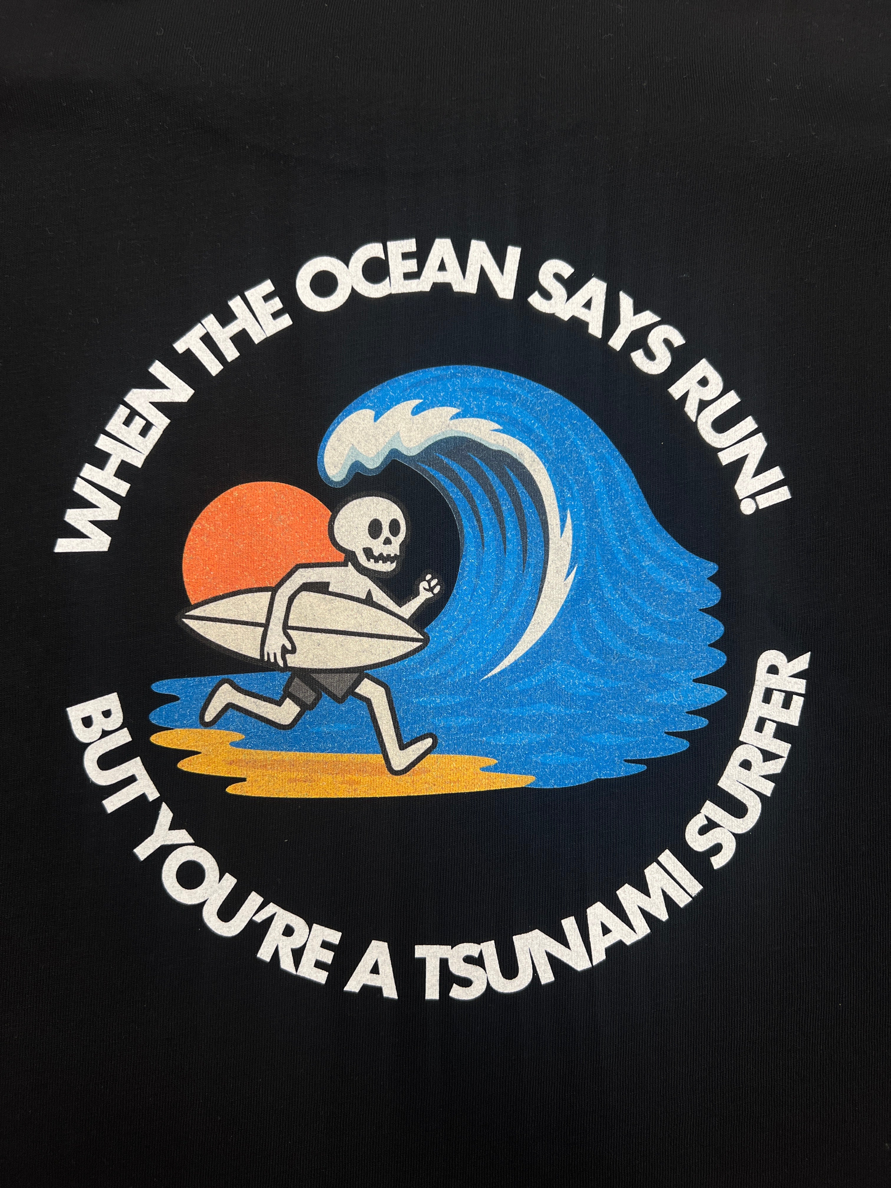 Tsunami Ocean Runner T-Shirt Black
