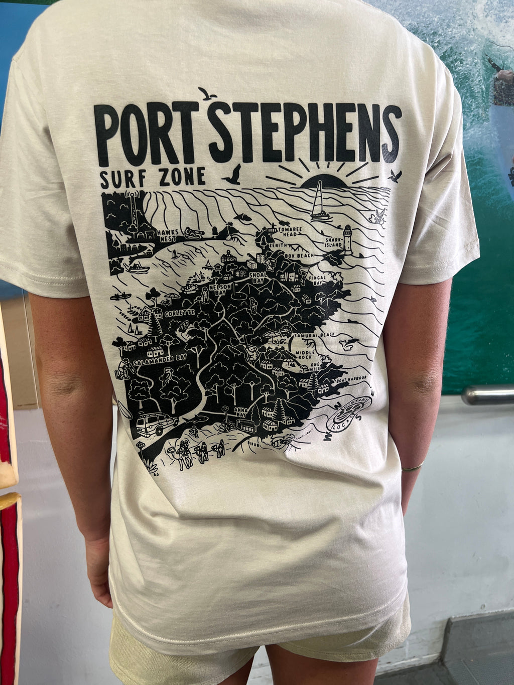 Tsunami Port Stephens Surf Zone Tee