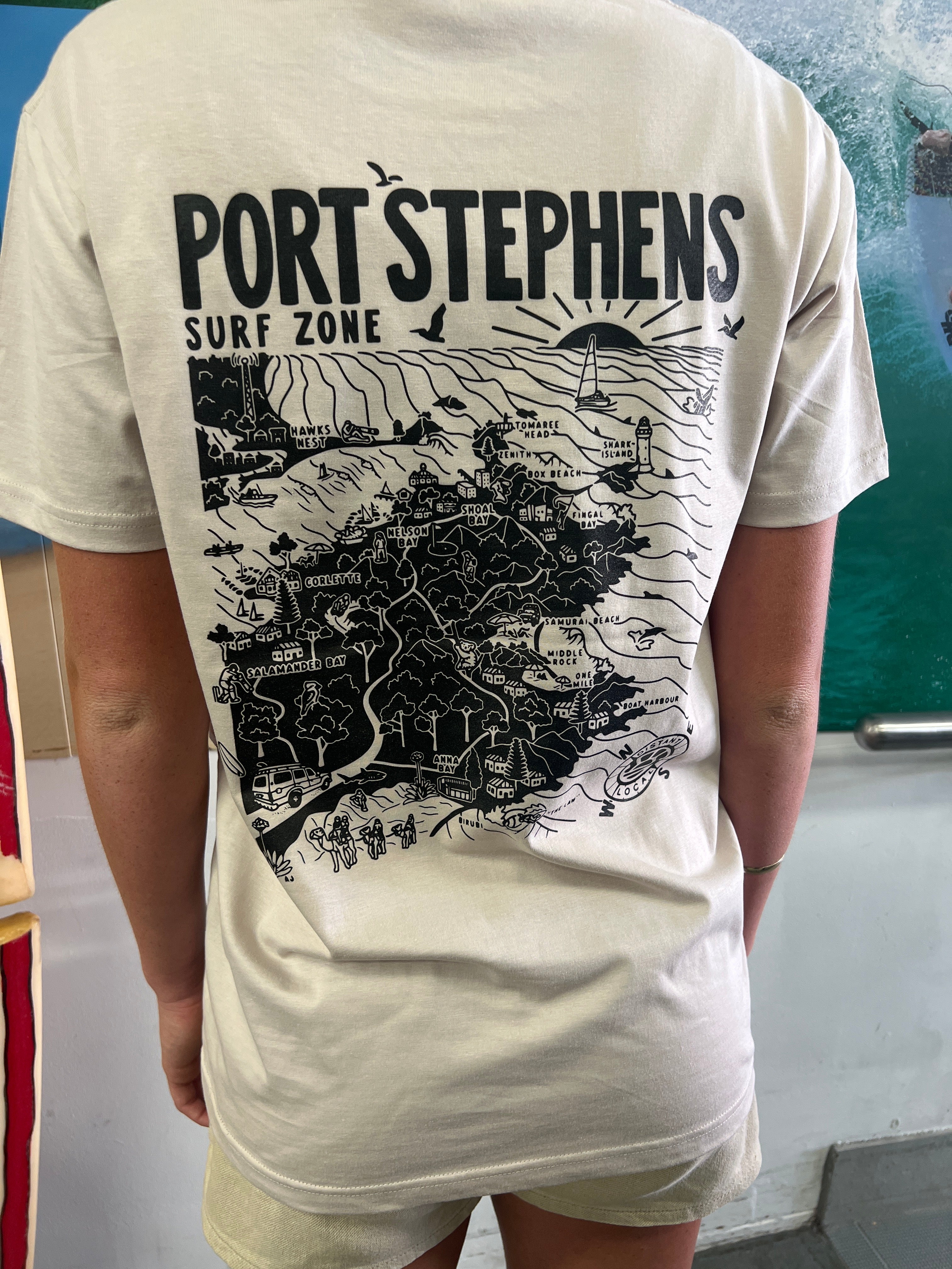 Tsunami Port Stephens Surf Zone Tee