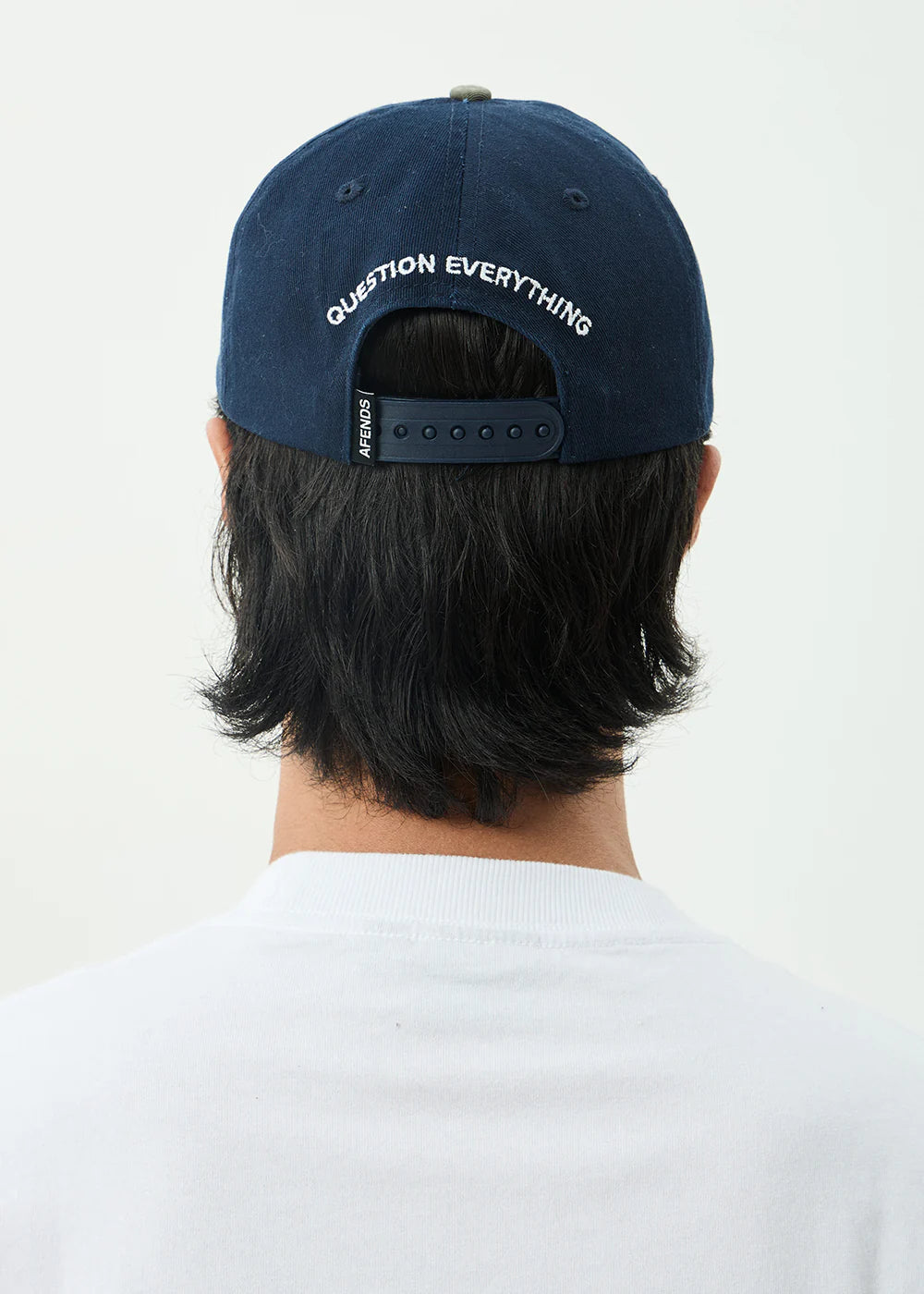 Afends Burnin Recycled Six Panel Cap - Deep Sea / Sycmore