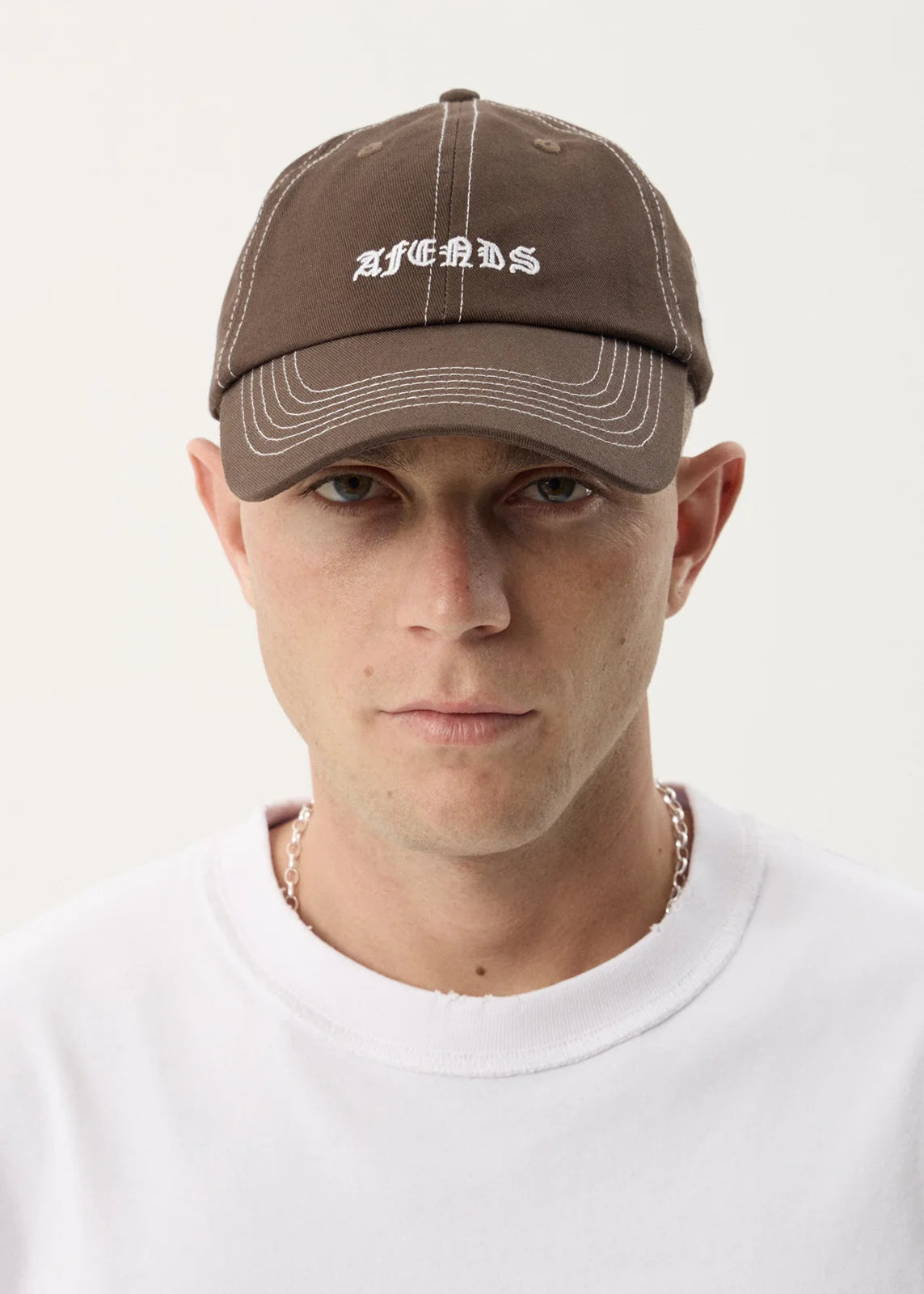 Afends Breathe Recycled Six Panel Cap - Coffee