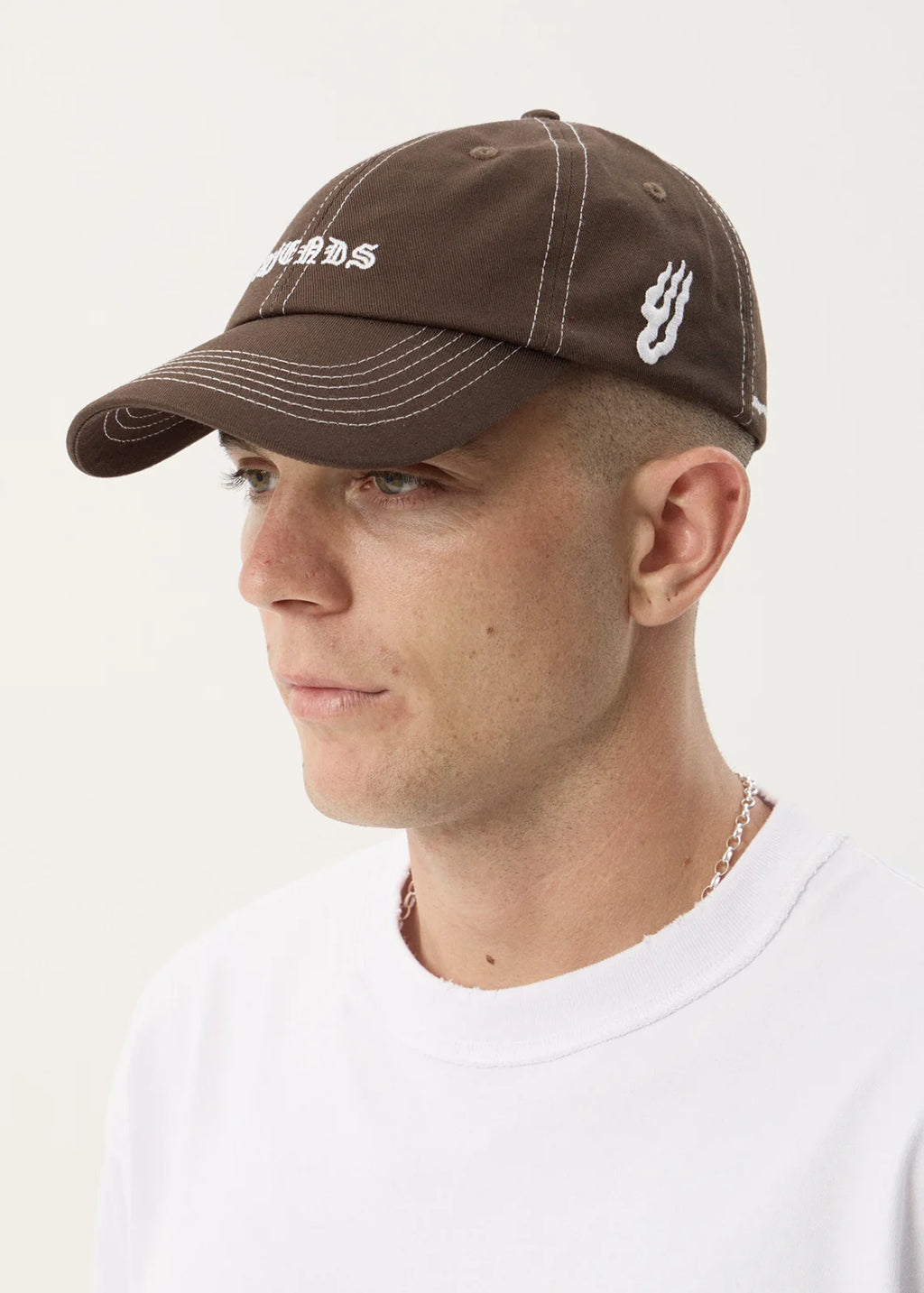 Afends Breathe Recycled Six Panel Cap - Coffee