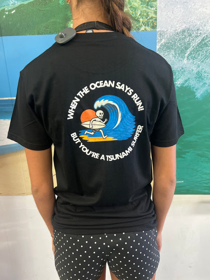 Tsunami Ocean Runner T-Shirt Black