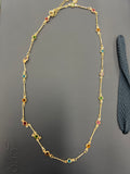 Tsunami Gold Multi Coloured Necklace