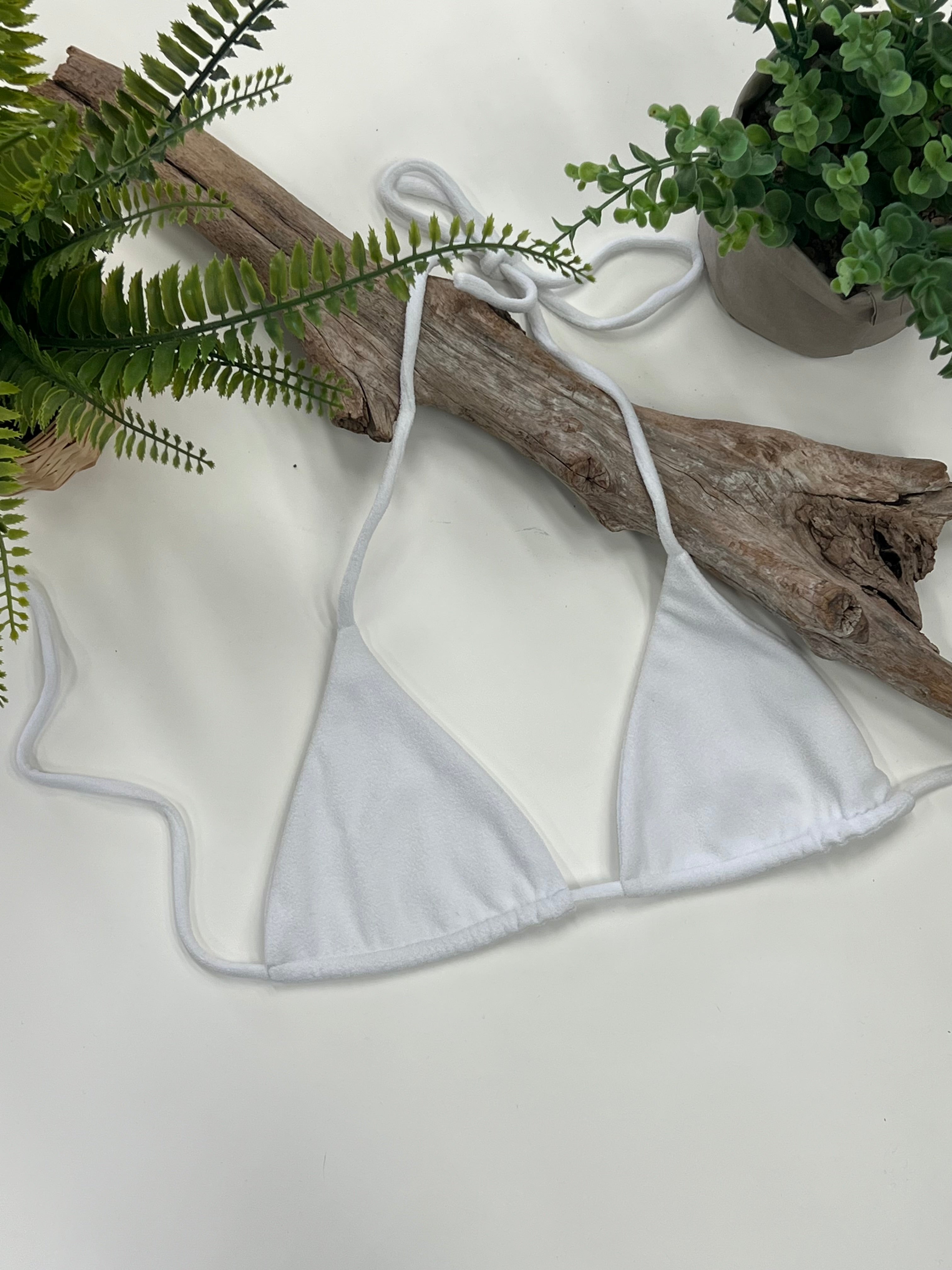 Tsunami Swim Alora Tri Top White
