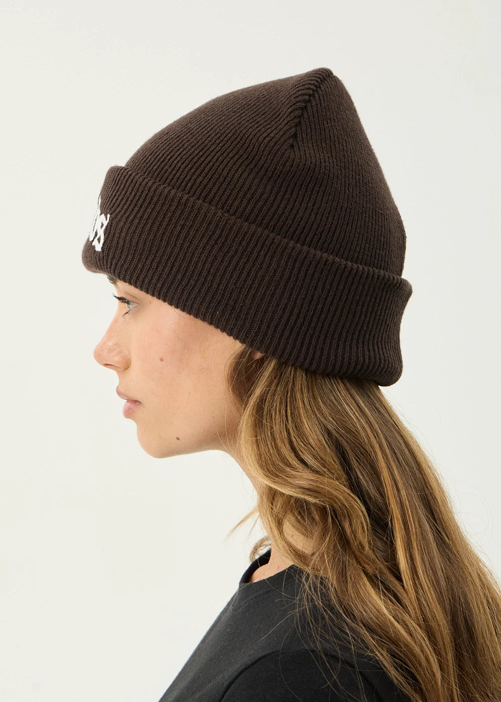 Afends Home Recycled Cuffed Beanie - Coffee