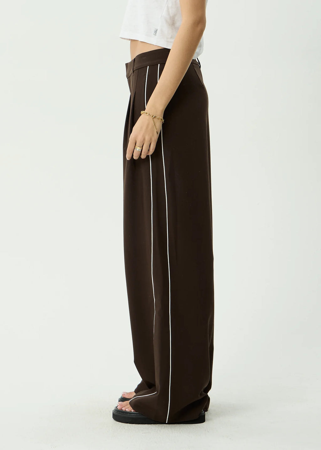 Afends Dita Low Rise Trouser Coffee