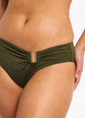 Jets Jetset Smooth U-Trim Bikini Bottom Olive Green