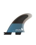 FCS II Performer PC Tranquil Blue Quad Rear Retail Fins