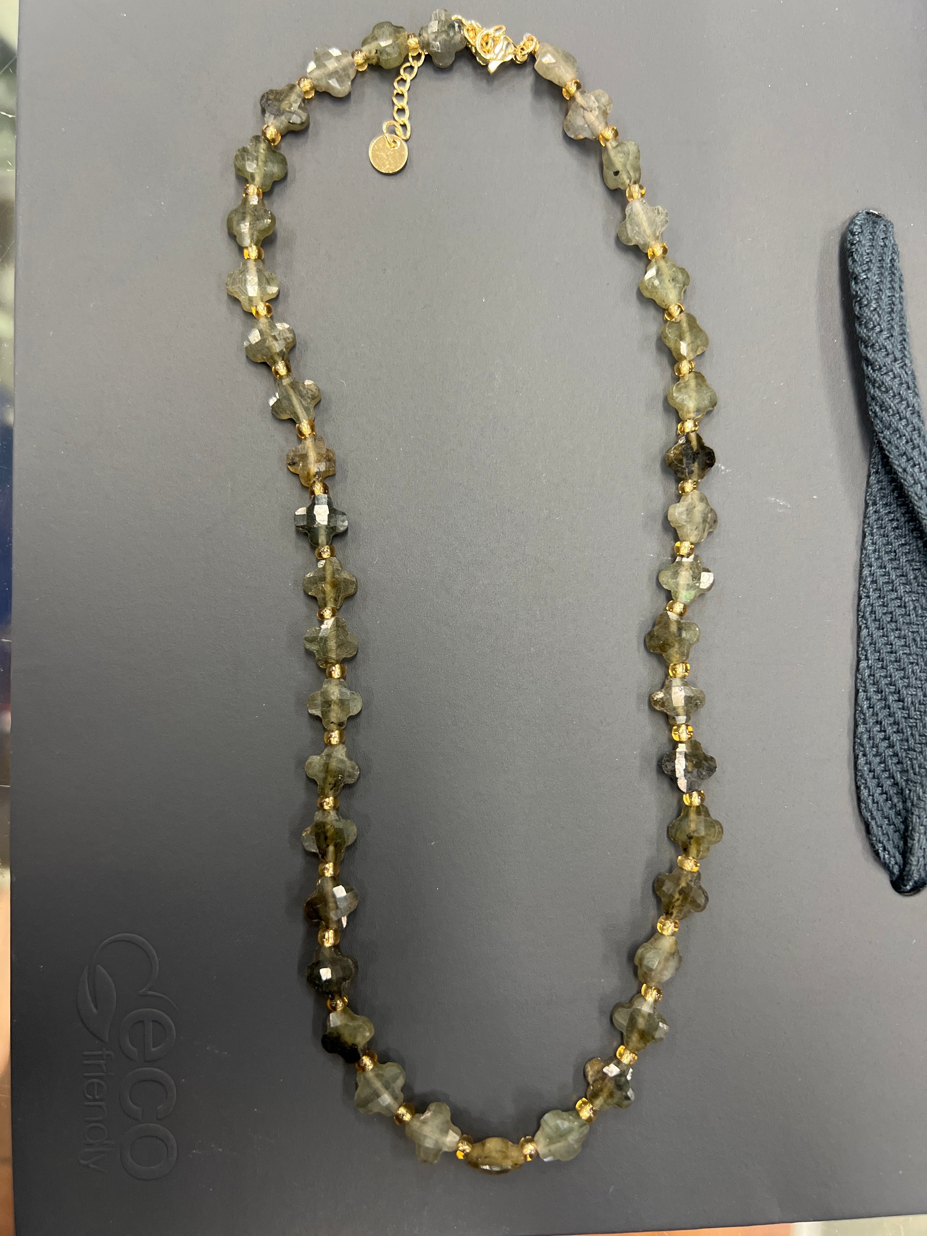 Tsunami Grey Stone Necklace