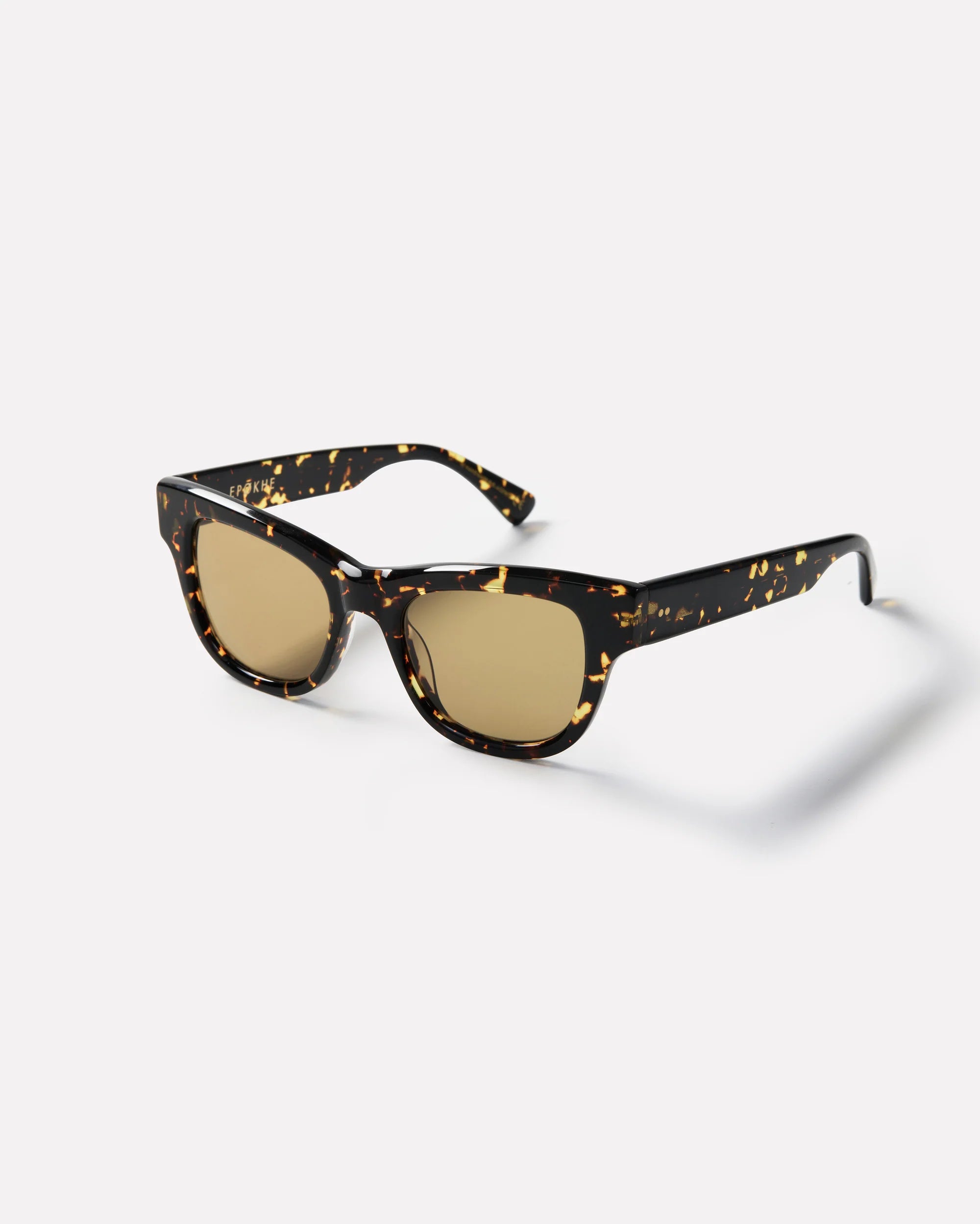 Epokhe Eyewear Brut Crystal Dark Tortoise Polished / Amber