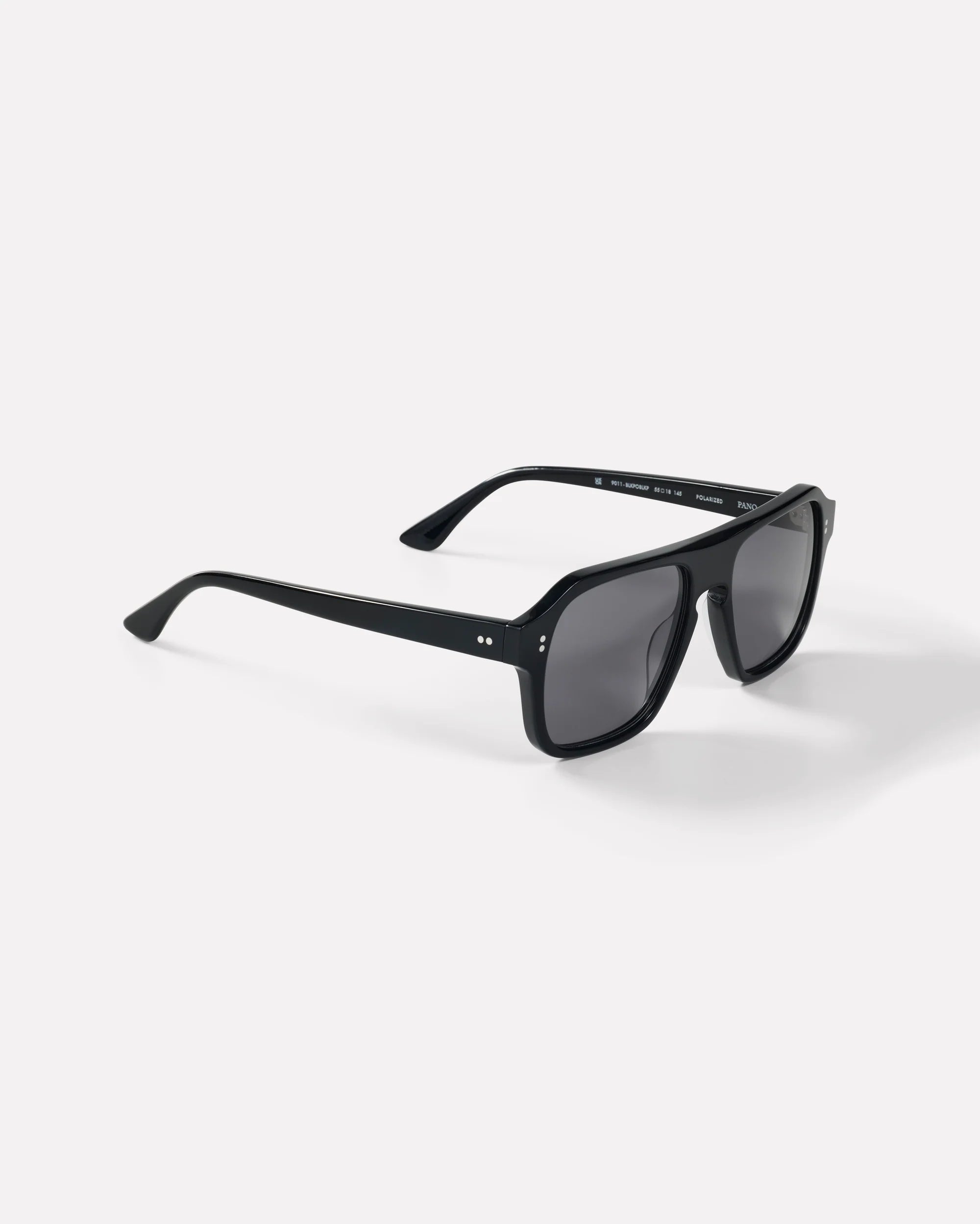 Epokhe Eyewear Pano Sunglasses Black Polished / Black Polarized