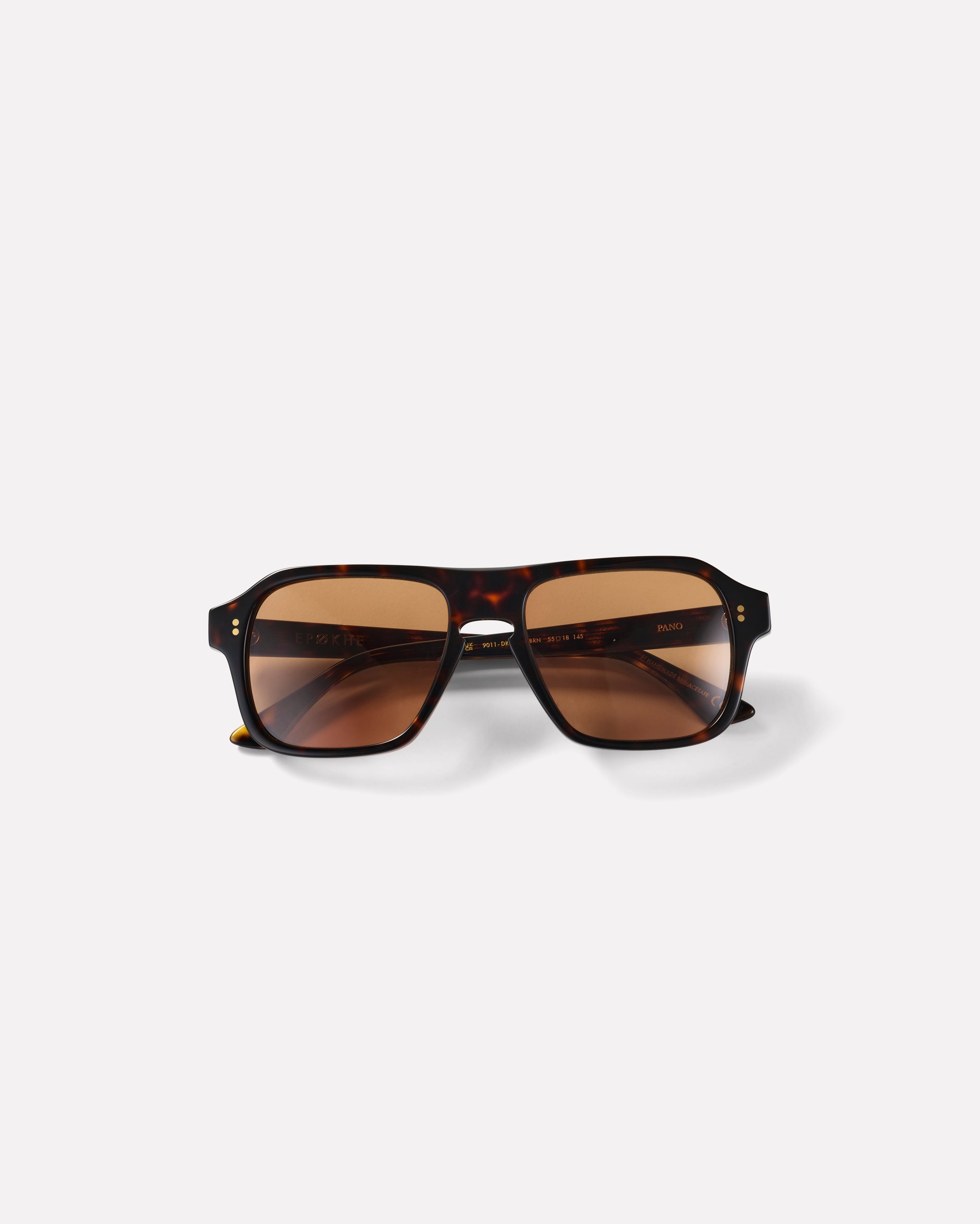 Epokhe Eyewear Pano Sunglasses Dark Tortoise Polished / Brown
