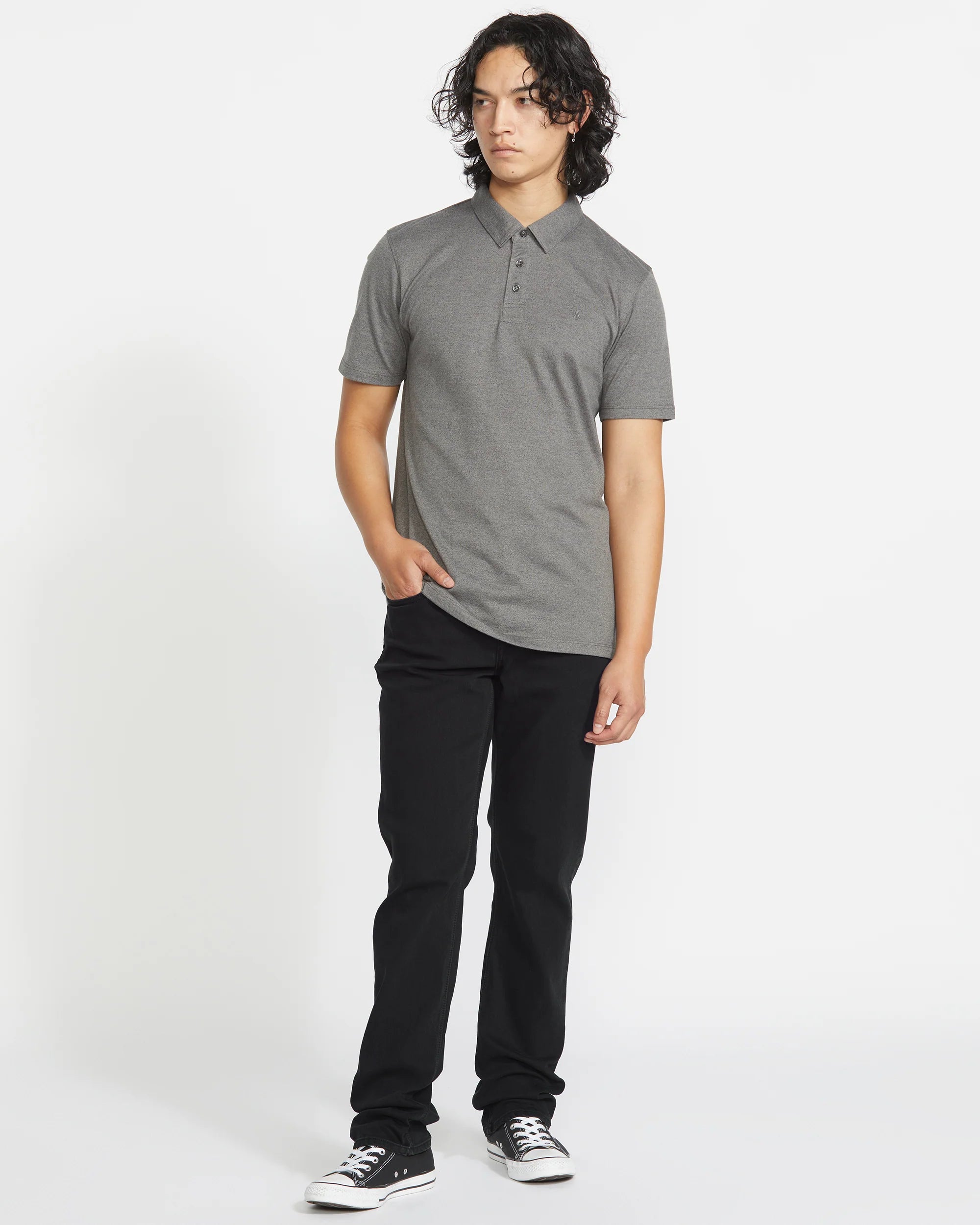 Volcom Solver Denim Jeans Black Out