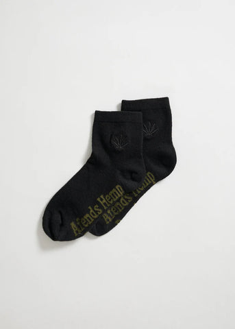 Happy Hemp Socks One Pack - Black