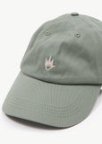 Afends Core Recycled Six Panel Cap - Oil Green