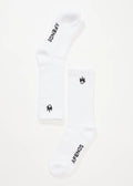 Afends Flame Socks Three Pack White