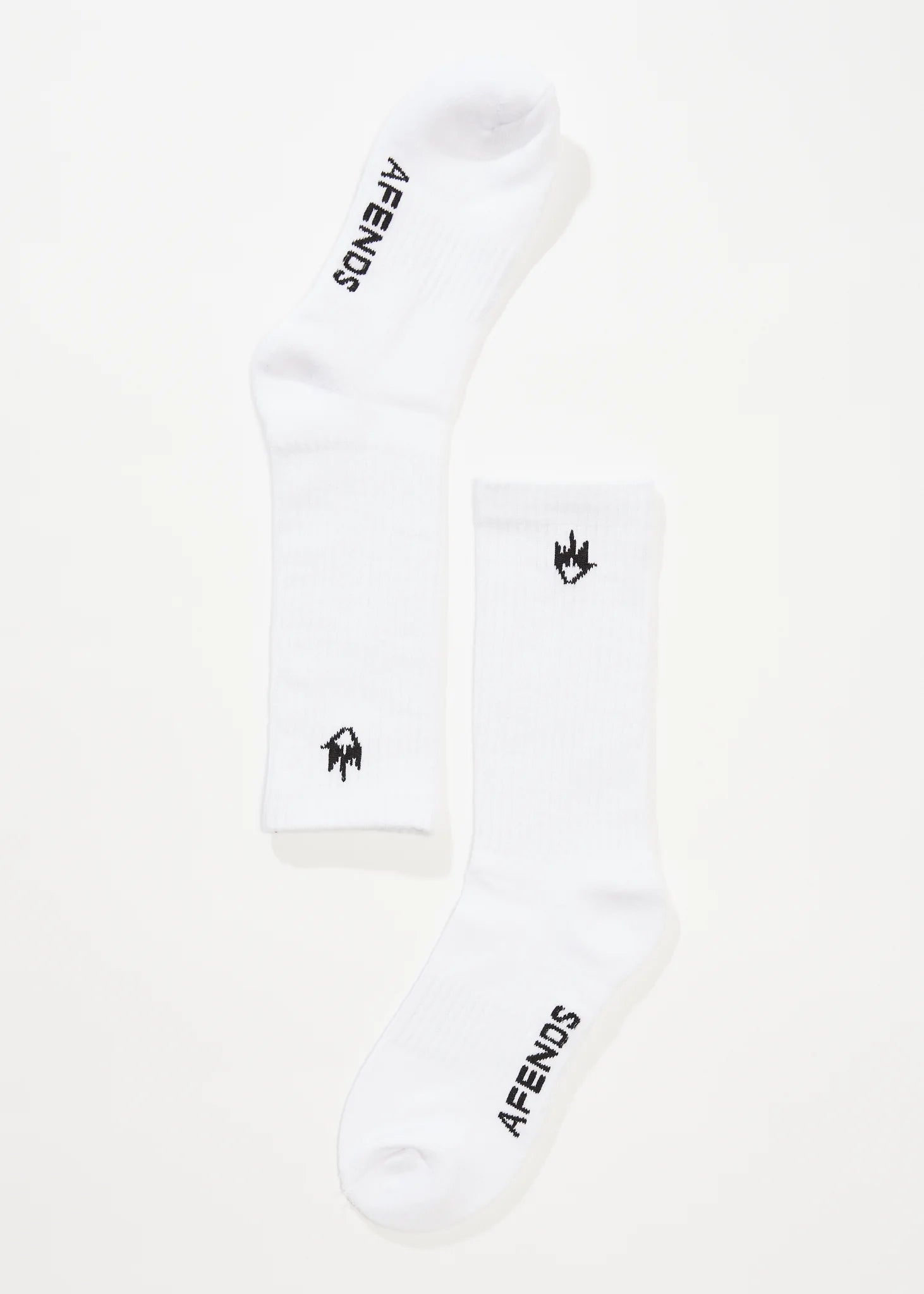 Afends Flame Socks Three Pack White