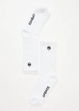 Flame Socks Three Pack - White